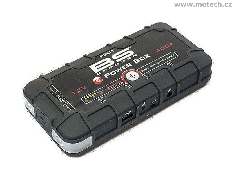 Power box BS-BATTERY PB01 12000 mAh - startovací proud 400A - Kliknutím na obrázek zavřete