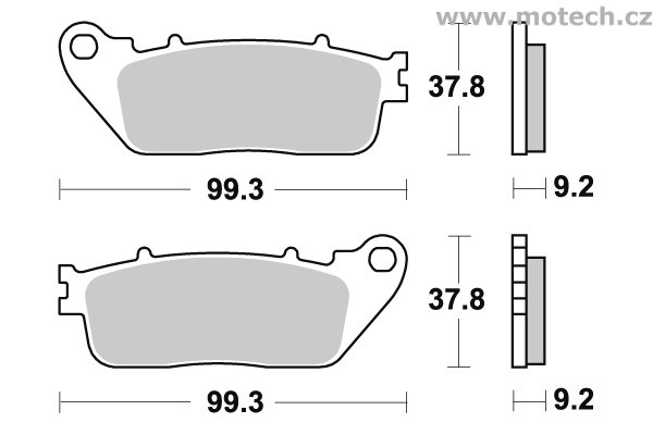 Brzdové destičky zadní SBS - 862LS - Kliknutím na obrázek zavřete