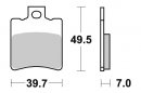 Brzdové destičky zadní SBS - 143CT