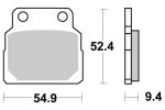 Brzdové destičky přední SBS - 598HF