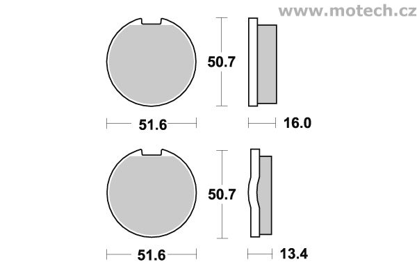 Brzdové destičky přední SBS - 518HF - Kliknutím na obrázek zavřete