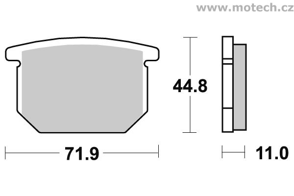Brzdové destičky přední SBS - 534HF - Kliknutím na obrázek zavřete