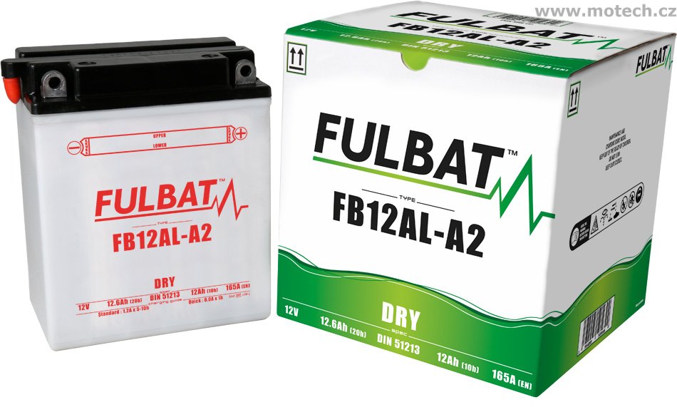 Konvenční baterie FULBAT FB12AL-A2 (YB12AL-A2) - Kliknutím na obrázek zavřete