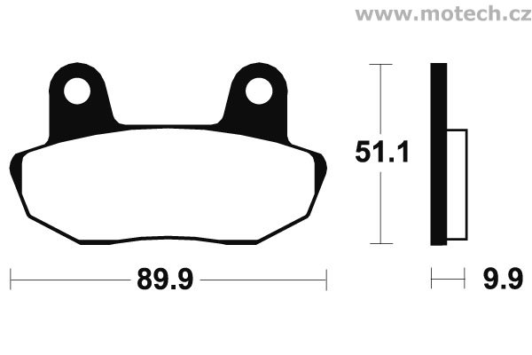 Brzdové destičky přední Bendix - MA 61 - Kliknutím na obrázek zavřete