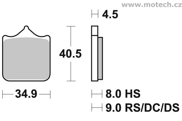 Brzdové destičky přední SBS - 870HS - Kliknutím na obrázek zavřete