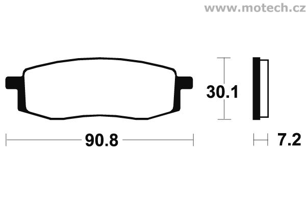 Brzdové destičky přední Bendix - MA 80 - Kliknutím na obrázek zavřete