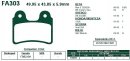 Brzdové destičky EBC - FA303