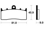 Brzdové destičky Bendix sinter metalic racing - MRR 278