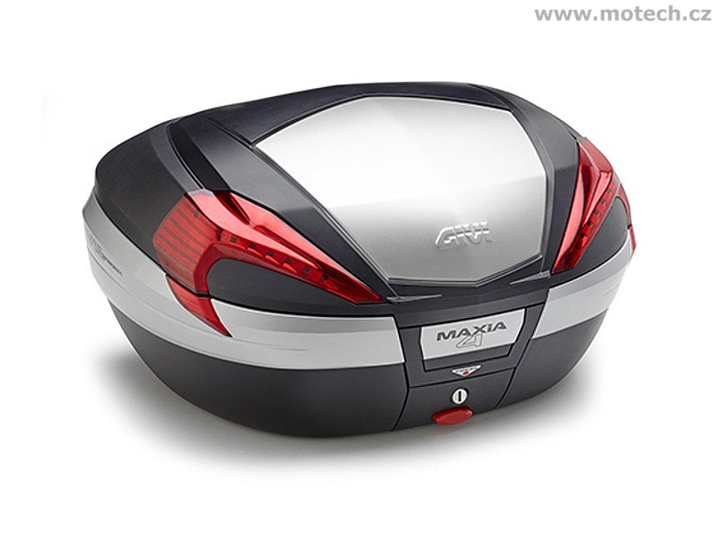 V 56N kufr GIVI Maxia 4 černý nelakovaný (Monokey), s částečně hliníkovým víkem, objem 56 litrů - Kliknutím na obrázek zavřete