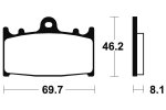 Brzdové destičky Bendix sinter metalic racing - MRR 131