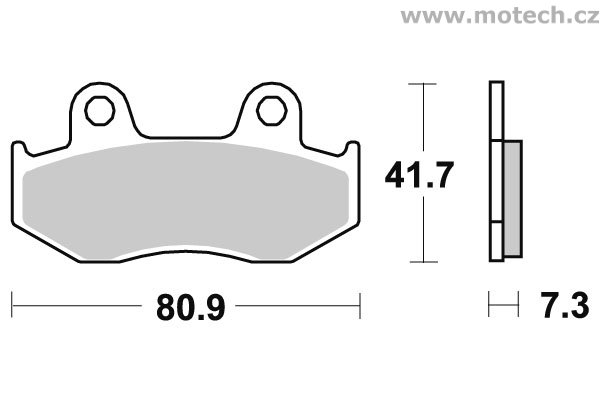 Brzdové destičky přední SBS - 558SI - Kliknutím na obrázek zavřete