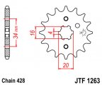 Kolečko JTF1263-15 na YUKI SPORT 125