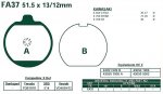Brzdové destičky EBC - FA37