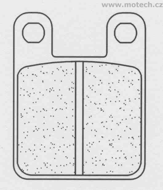 Brzdové destičky CL BRAKES 2377 RX3 - Kliknutím na obrázek zavřete
