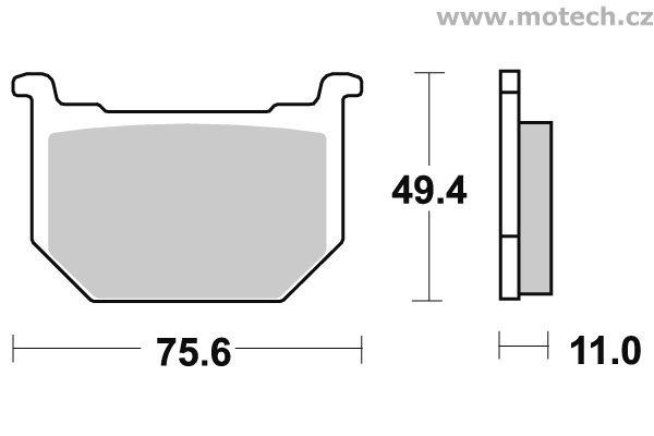 Brzdové destičky přední SBS - 533HF - Kliknutím na obrázek zavřete