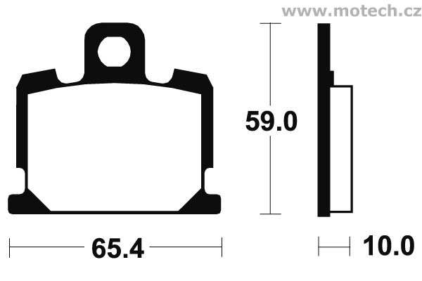 Brzdové destičky přední Bendix - MA 47 - Kliknutím na obrázek zavřete