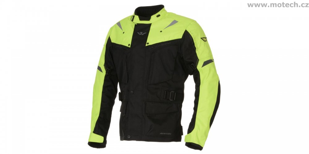 Bunda AYRTON Arcon černá - žlutá fluo - Kliknutím na obrázek zavřete