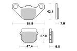 Brzdové destičky přední SBS - 101CT