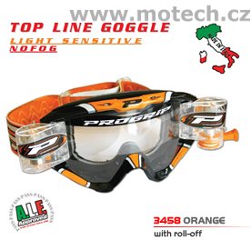 Brýle Progrip 3458 Roll Off černo-oranžové - Kliknutím na obrázek zavřete