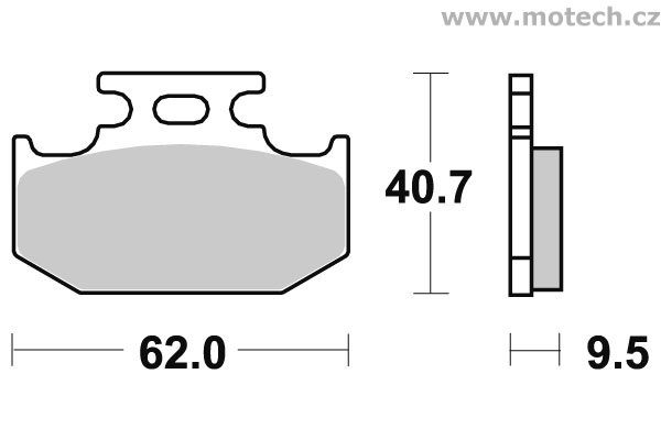Brzdové destičky zadní SBS - 648HF - Kliknutím na obrázek zavřete