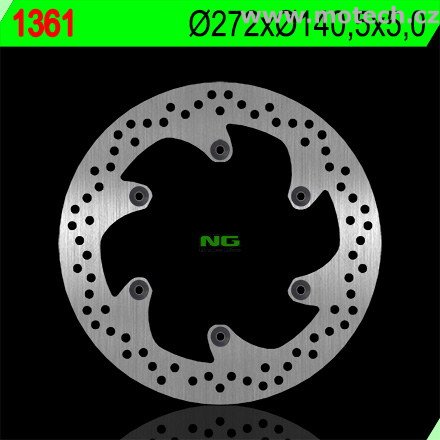 Brzdový kotouč NG 1361 - pevný - Kliknutím na obrázek zavřete