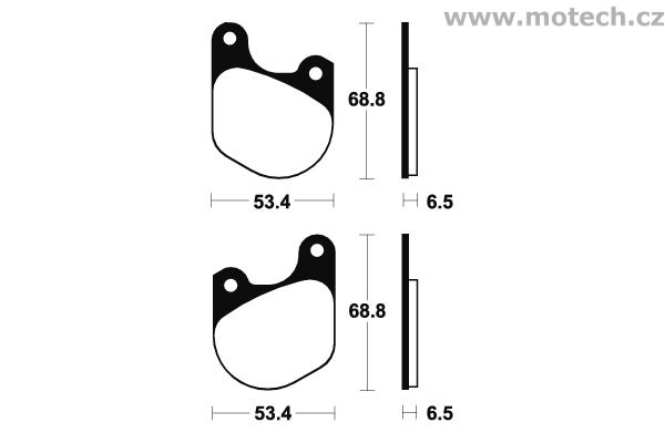 Brzdové destičky přední Bendix - MA 37 - Kliknutím na obrázek zavřete