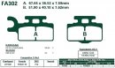 Brzdové destičky EBC - FA302R