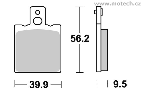 Brzdové destičky zadní SBS - 646HF - Kliknutím na obrázek zavřete