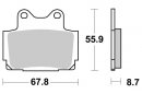 Brzdové destičky zadní SBS - 570LS