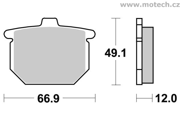 Brzdové destičky přední SBS - 508HF - Kliknutím na obrázek zavřete
