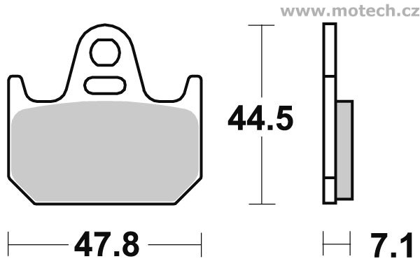 Brzdové destičky zadní SBS - 659RQ - Kliknutím na obrázek zavřete
