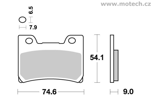 Brzdové destičky přední SBS - 665HS - Kliknutím na obrázek zavřete