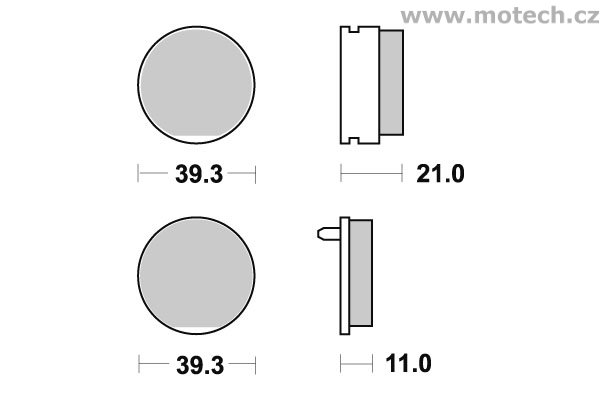Brzdové destičky přední SBS - 529HF - Kliknutím na obrázek zavřete
