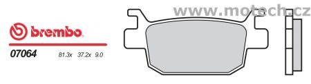 Brzdové desky Brembo - BRM 07064XS - Kliknutím na obrázek zavřete