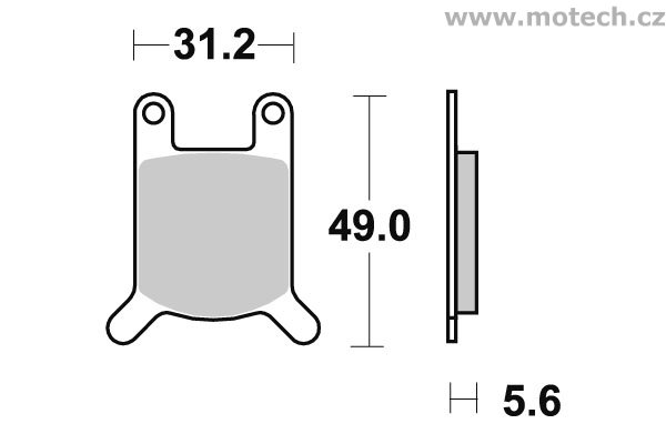 Brzdové destičky přední SBS - 532HF - Kliknutím na obrázek zavřete