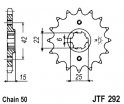 Kolečko JTF292-16 pro: HONDA NS 400R (2-takt)