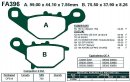 Brzdové destičky EBC - FA396