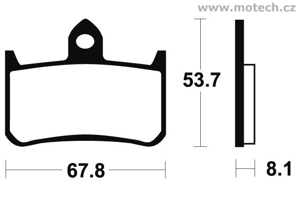Brzdové destičky přední Bendix - MF 122 - Kliknutím na obrázek zavřete