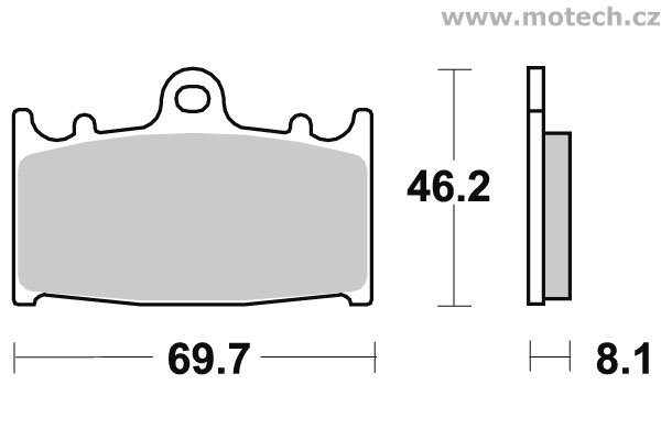 Brzdové destičky přední SBS - 631RSI - Kliknutím na obrázek zavřete