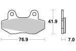 Brzdové destičky zadní SBS - 103CT