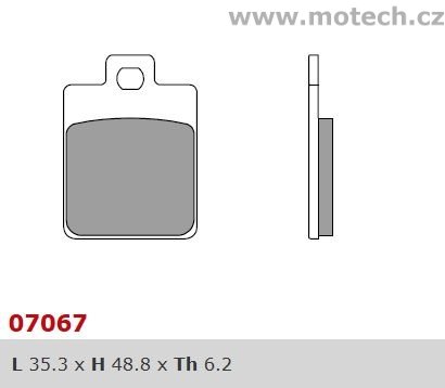 Brzdové desky Brembo - BRM 07067XS - Kliknutím na obrázek zavřete