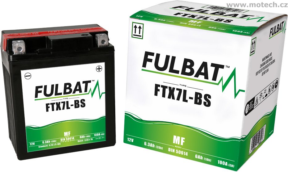 Bezúdržbová baterie FULBAT FTX7L-BS (YTX7L-BS) - Kliknutím na obrázek zavřete