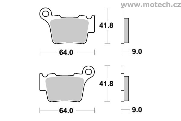 Brzdové destičky zadní SBS - 791SI - Kliknutím na obrázek zavřete