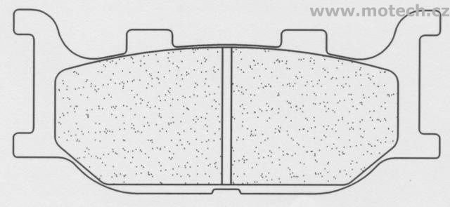 Brzdové destičky CL BRAKES 2546 C60 (C59) - Kliknutím na obrázek zavřete