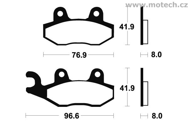 Brzdové destičky zadní Bendix - MA 111 - Kliknutím na obrázek zavřete