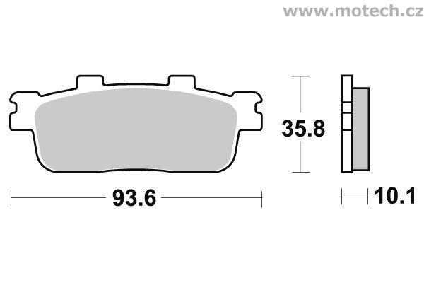 Brzdové destičky zadní SBS - 201CT - Kliknutím na obrázek zavřete