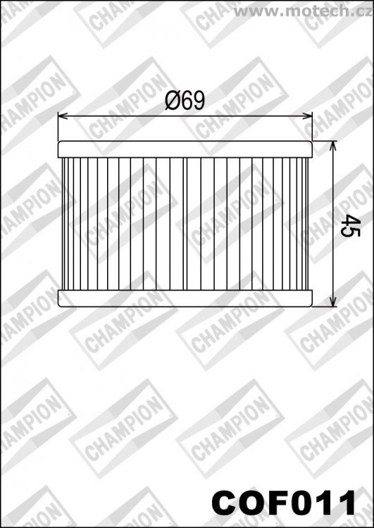 Olejový filtr CHAMPION COF011 - Kliknutím na obrázek zavřete