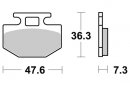 Brzdové destičky přední SBS - 112CT