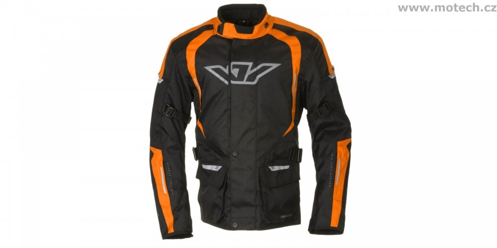 Bunda AYRTON Bruno, černá - oranžová - Kliknutím na obrázek zavřete