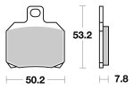 Brzdové destičky zadní SBS - 730LS